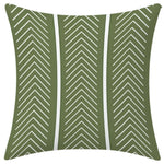 lot housses coussin vert clair motifs géométriques modernes salon maison
