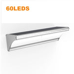 lumière solaire led applique murale noir argenté contemporaine minimaliste capteur mouvement batterie lithium ion