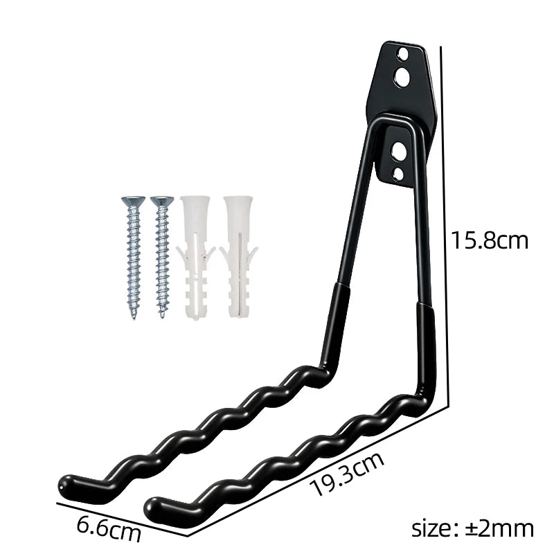 crochets muraux noirs modernes lisses suspendre outils garage jardin 14mm large