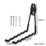 crochets muraux noirs modernes lisses suspendre outils garage jardin 14mm large