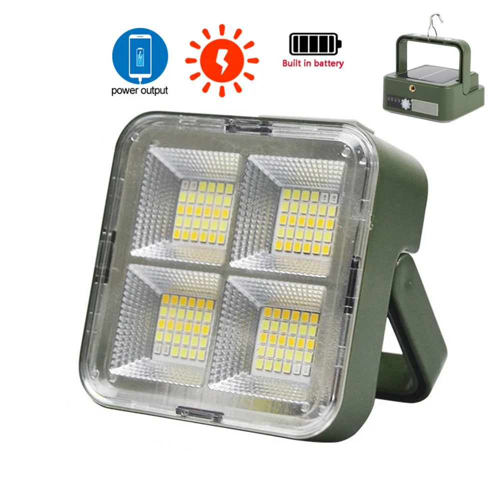 lampe solaire rechargeable led vert olive moderne clips ports usb