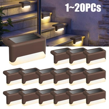 lumière solaire marron blanche moderne autoinstallation ip65 led abs