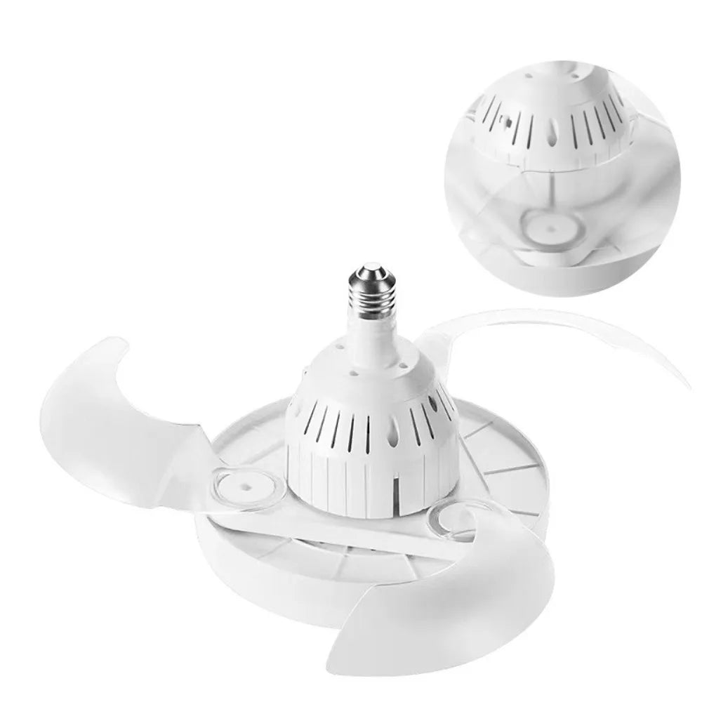 ventilateur lumière led télécommande blanc moderne silent 45cm 3vitesses rechargeable ul cem