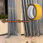 ruban adhésif double face jaune blanc pratique rideaux tapis maison 275 pouces opacité texture