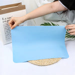 tapis silicone réutiliables 40x30cm bleu gris vert jaune rose moderne respectueux environnement