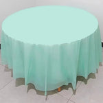 nappe table ronde uni bleue verte rose moderne opaques 213cm discothèque événement anniversaire