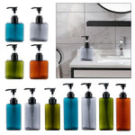 flacon savon liquide pompe rechargeable bleu moderne transparent refillable 250ml 450ml 650ml