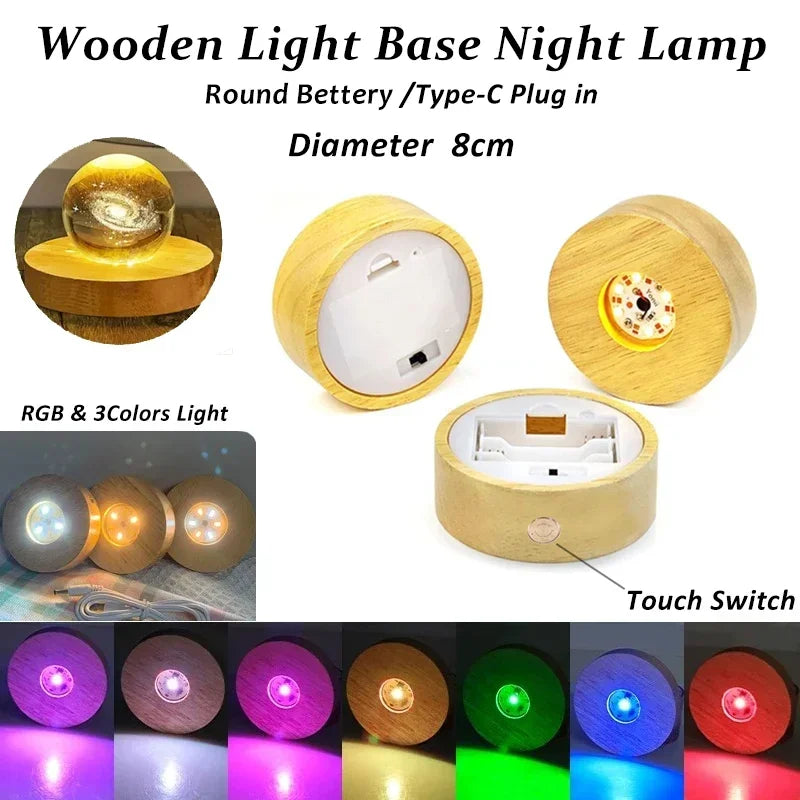 lampe table led bois naturel moderne minimaliste couleurs rechargeable tactile sans fil