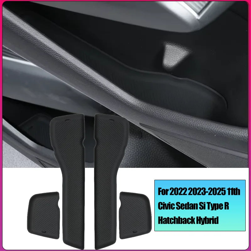 protège pieds voiture moderne noir rayures diagonales intérieur auto protection voiture gel silice