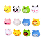 porte brosses dents têtes animaux adhésifs mignon tigre cochon panda grenouille chat