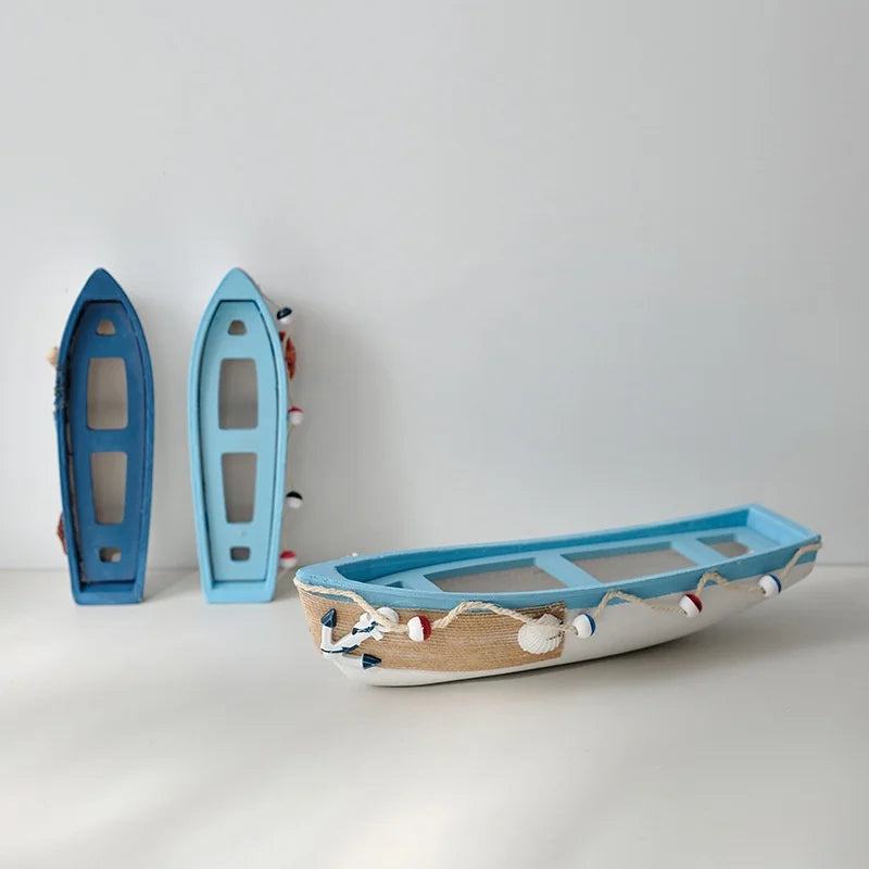 décoration maison bateau bois motif marin coquillages étoiles mer bleu blanc rouge