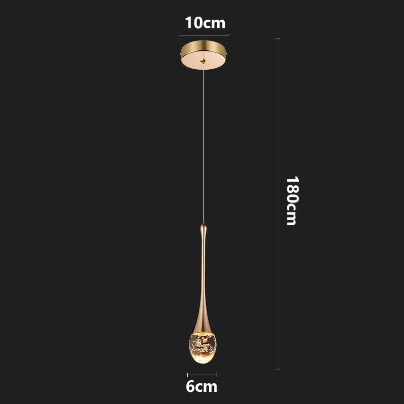luminaire suspendu moderne or noir verre transparent papier peint texturé minimaliste chambre coucher
