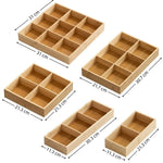 boîte compartiments bois clair minimaliste fruits légumes thé