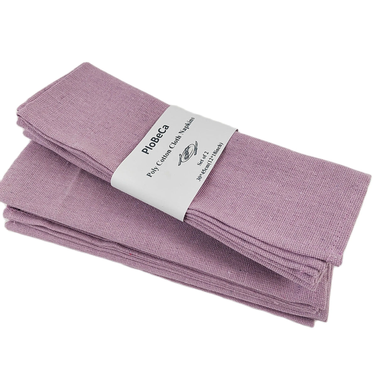 serviettes table coton polyester 30x45cm classique vert olive rouge blanc gris clair texture lin