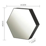 lampe decorative led rgb hexagonale miroir effet 3d moderne chambre coucher télécommande effets lumineux