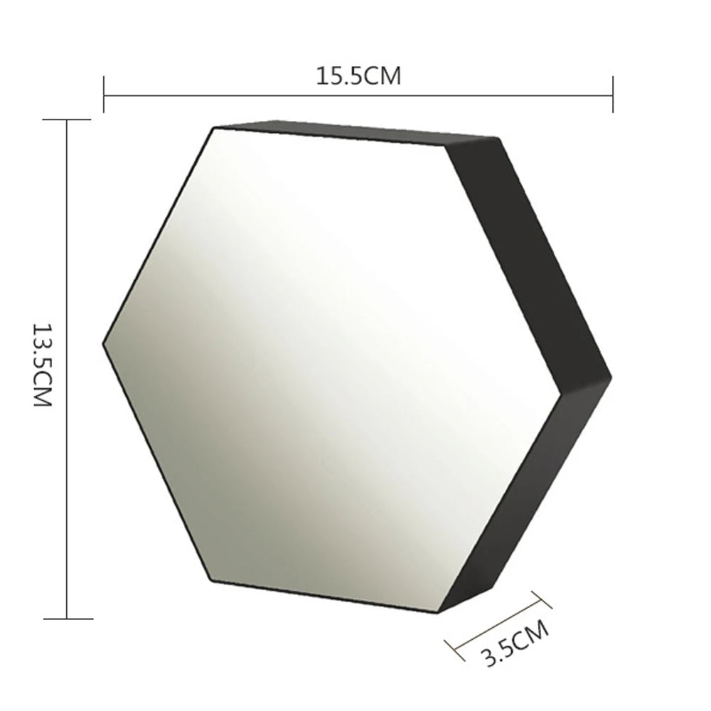 lampe decorative led rgb hexagonale miroir effet 3d moderne chambre coucher télécommande effets lumineux