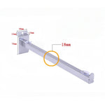 supports muraux argentés armoire double niveau commercial cintres modernes 20cm 25cm