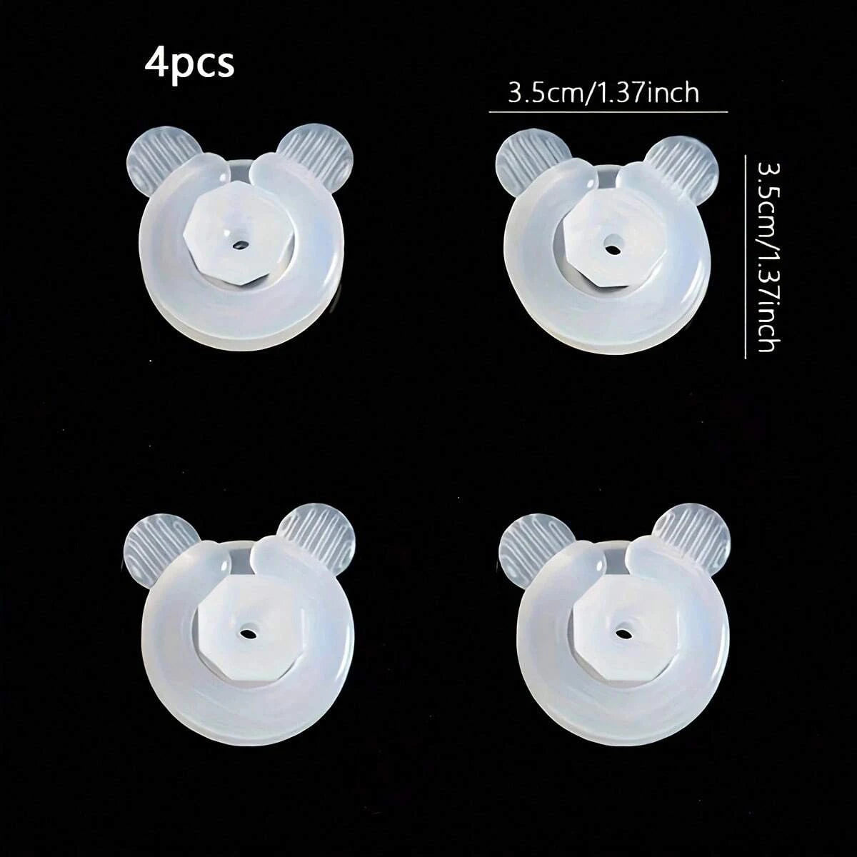 clips fixation transparents forme souris mignon clips adhésifs plastique clips souris