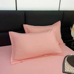 taies d'oreiller coton polyester 48x74cm solides couleurs unies literie moderne maison