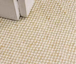 tissu jute toile grossière beige clair foncé rustique résistant bricolage couture nappe bordures