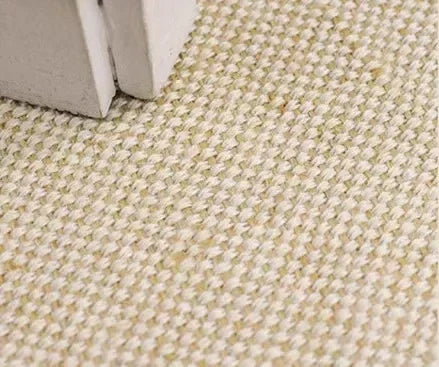 tissu jute toile grossière beige clair foncé rustique résistant bricolage couture nappe bordures