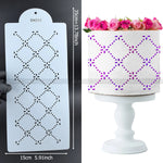 gabarits pâtisserie motifs floraux noir blanc décoration gâteau fondant mariage anniversaire classiqueOpaque outils pâtisserie