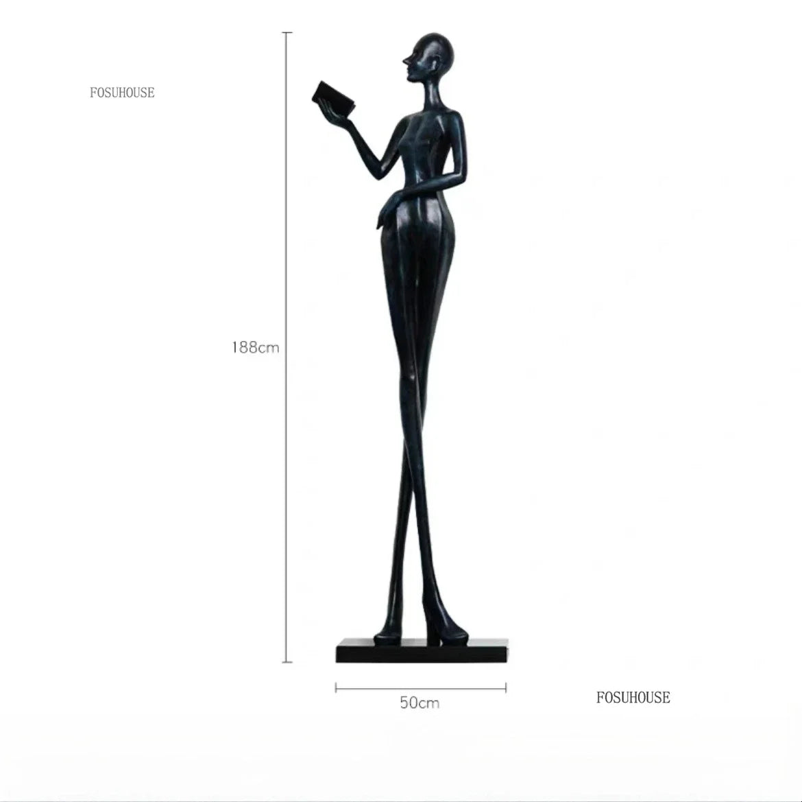 sculptures humaines modernes texture rugueuse noir gris beigeclair abstrait minimalisteDecorationIntérieureSculptureFigurinesHumainesStylisées
