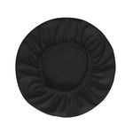 housse coussin tabouret rond velours beige moderne fixation protection siège fauteuil salon