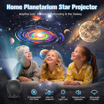 projecteur d'étoiles veilleuse noir galaxie planètes 12 disques interchangeables éclairage ambiance moderne compact support