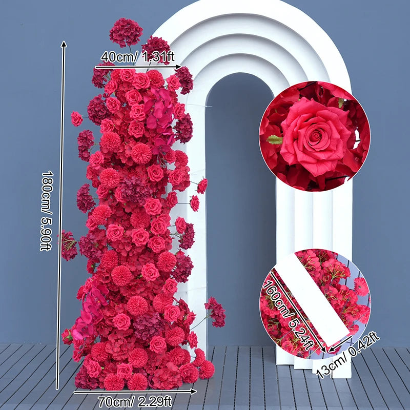arche fleur blanche décor mariage fête anniversaire banquet cérémonie mur floral moderne grande taille