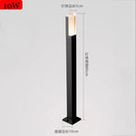 lampe sol moderne éclairage public led étanche ip65 noir base carrée câble électrique flux