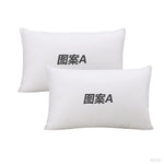 housse coussin personnalisable moderne motif photo blanc polyester lisse opaque lit chambre decoration