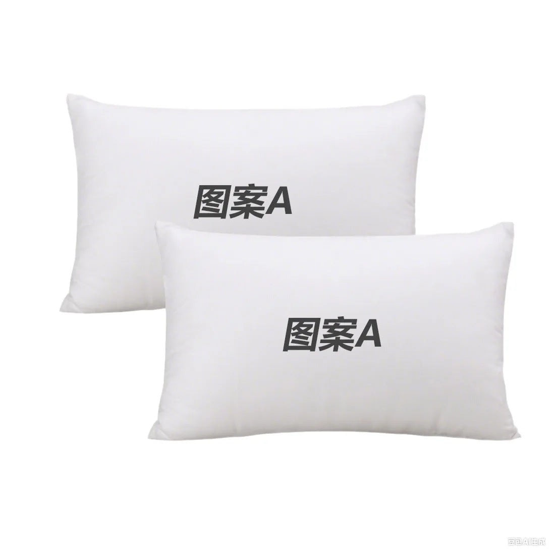 housse coussin personnalisable moderne motif photo blanc polyester lisse opaque lit chambre decoration