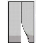 rideau moustiquaire magnétique porte noir gris clair maille fine clips ruban adhésif moderne anti