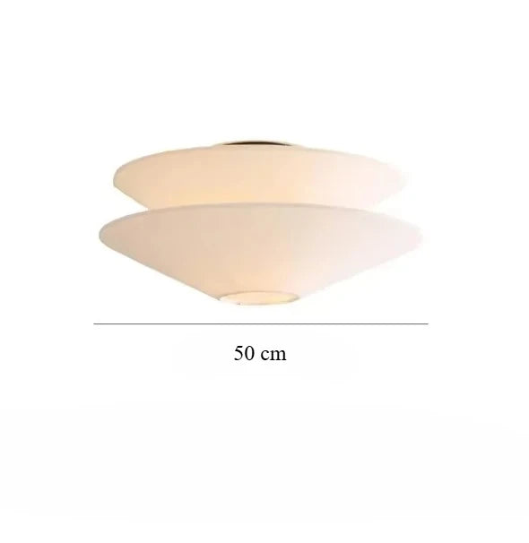 suspension lumineuse moderne blanche trois abat jour circulaire minimaliste chambre salon
