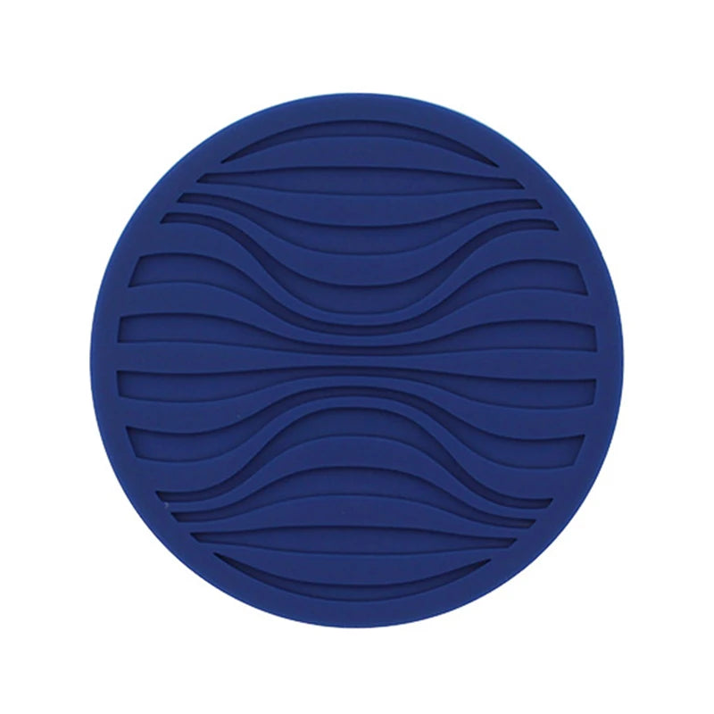 protector pad silicone moderne rayures bleu gris vert noir respectueux environnement 10cm