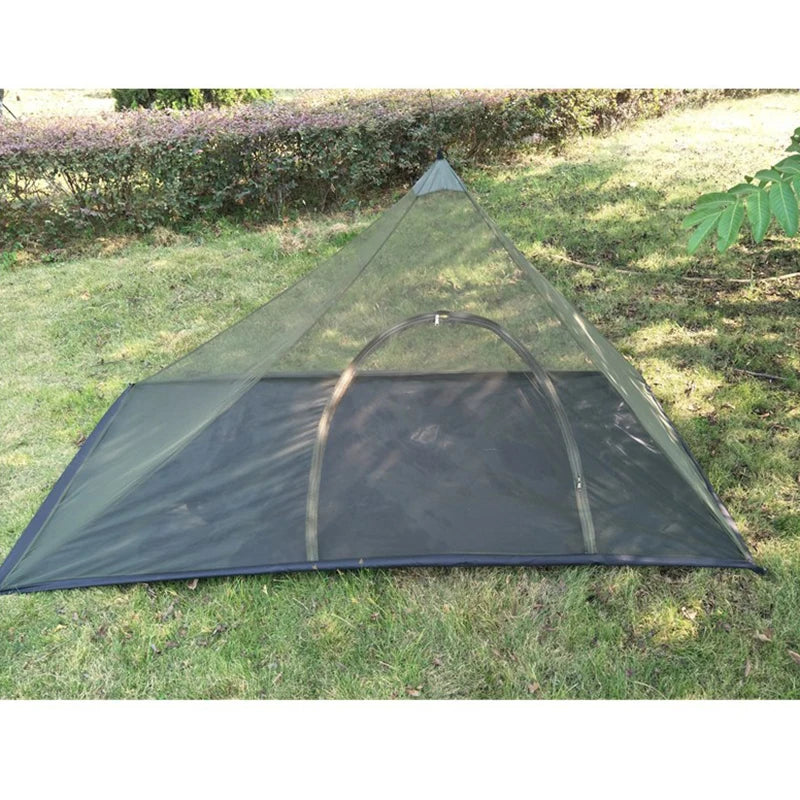 tente camping moustiquaire adulte gris noir maille fine imperméable moderne légère