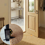 tapis moderne rustique polyester noué beige clair extérieur intérieur salon chambre durable lavable machine
