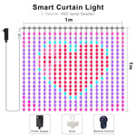 rideau lumineux led multicolore pixelé moderne synchronisation musique diy ip65