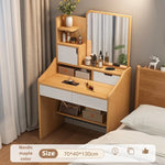 table maquillage moderne miroir lumineux tabouret blanc mdf chambre coucher