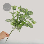 plantes artificielles feuilles variées vert rouge blanc modernes décoration intérieure 32cm 46cm 10 pièces