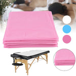 draps jetables massage blanc rose bleu violet lisses non tissés opaques simples adultes 80x180cm