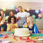bougies anniversaire or argent rouge vert jaune lisses modernes decoration gâteau festives multicolores boites
