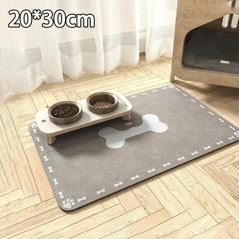 tapis animal motif os blanc texture douce moderne gris clair gris foncé absorbant rapide