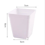 Pots fleurs plastique noir blanc violet bleu modernes 7cm 8cm 10cm jardin