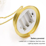 lampe table or lune cœur étoile transparentes LED bohème chambre