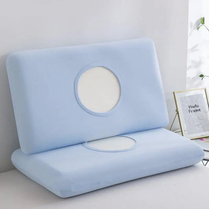 taies d'oreiller polyester gris bleu rose 40x60cm 40x70cm nordique simples