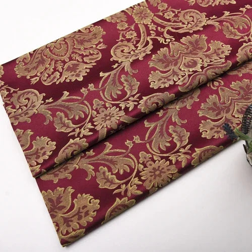 tissu brocart floral beige vert bleu rouge coton polyester canapé coussin décoratif