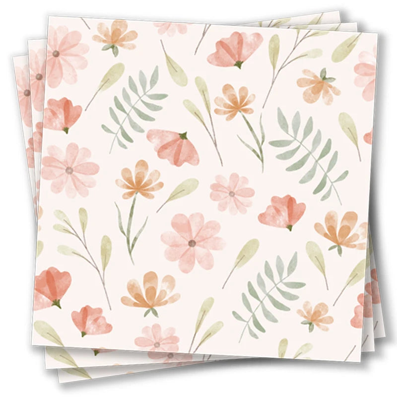 décoration murale stickers fleurs modernes multi couleurs auto adhésifs imperméables pvc maison chambre