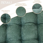 coussin rond velours polyester vert foncé jaune clair bleu foncé moderne confortable